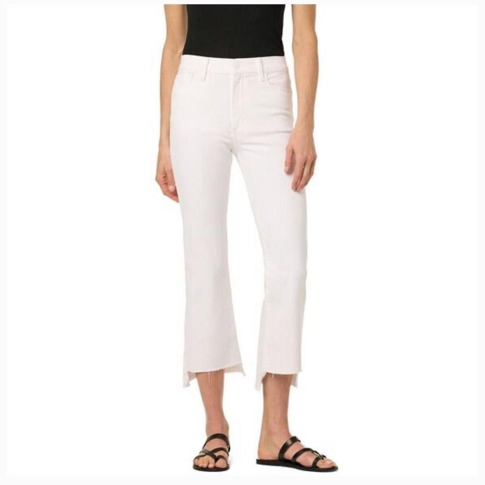 NWT Joe's Jeans Womens High Rise Crop Bootcut & Step Hem White Jean